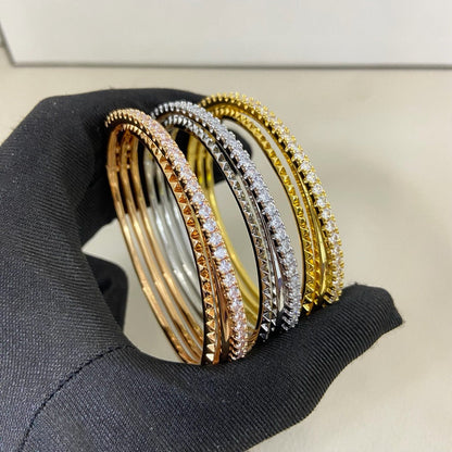 [Triumph Jewelry]ETINCELLE HALF-PAVED DIAMOND BRACELET