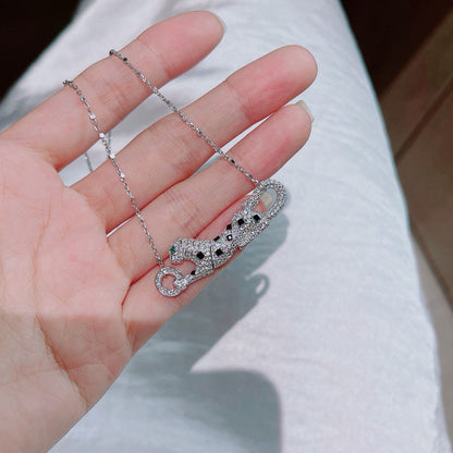 [Triumph Jewelry]PANTHERE PAVED DIAMOND NECKLACE