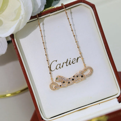 [Triumph Jewelry]PANTHERE PAVED DIAMOND NECKLACE