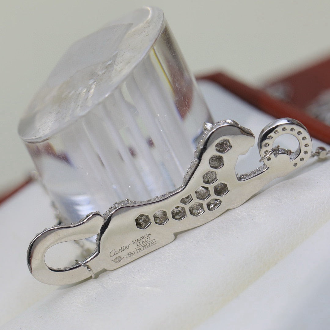 [Triumph Jewelry]PANTHERE PAVED DIAMOND NECKLACE