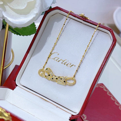 [Triumph Jewelry]PANTHERE PAVED DIAMOND NECKLACE