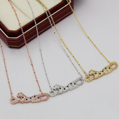 [Triumph Jewelry]PANTHERE PAVED DIAMOND NECKLACE