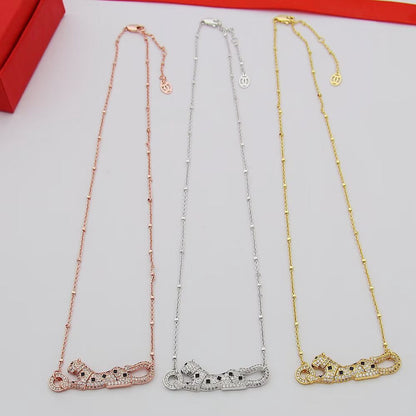 [Triumph Jewelry]PANTHERE PAVED DIAMOND NECKLACE