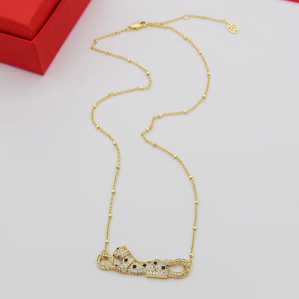 [Triumph Jewelry]PANTHERE PAVED DIAMOND NECKLACE
