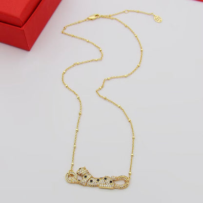 [Triumph Jewelry]PANTHERE PAVED DIAMOND NECKLACE