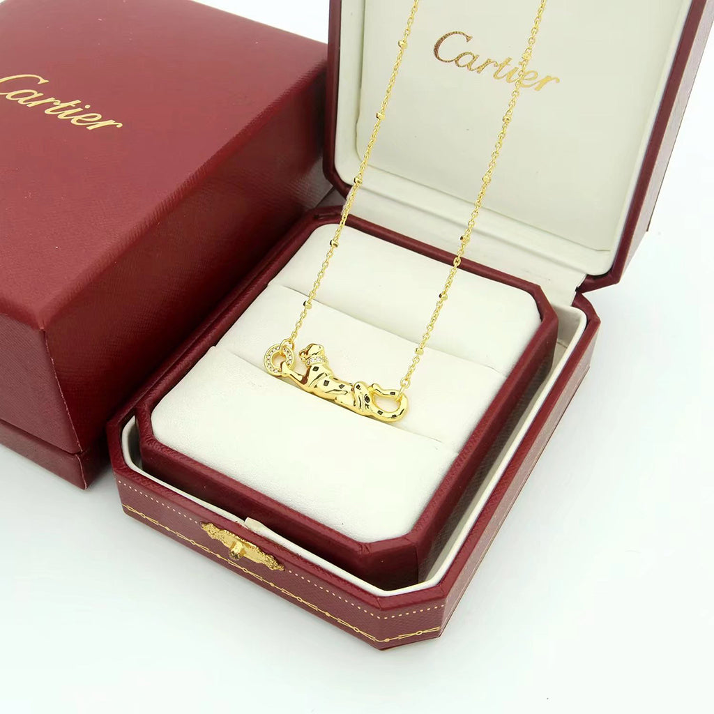 [Triumph Jewelry]PANTHERE FULL DIAMOND NECKLACE