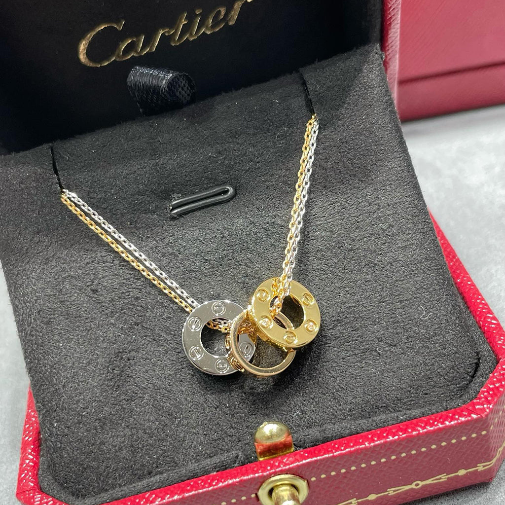 [Triumph Jewelry]LOVE 6 DIAMOND PENDANT NECKLACE