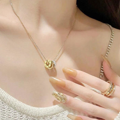 [Triumph Jewelry]LOVE 6 DIAMOND PENDANT NECKLACE