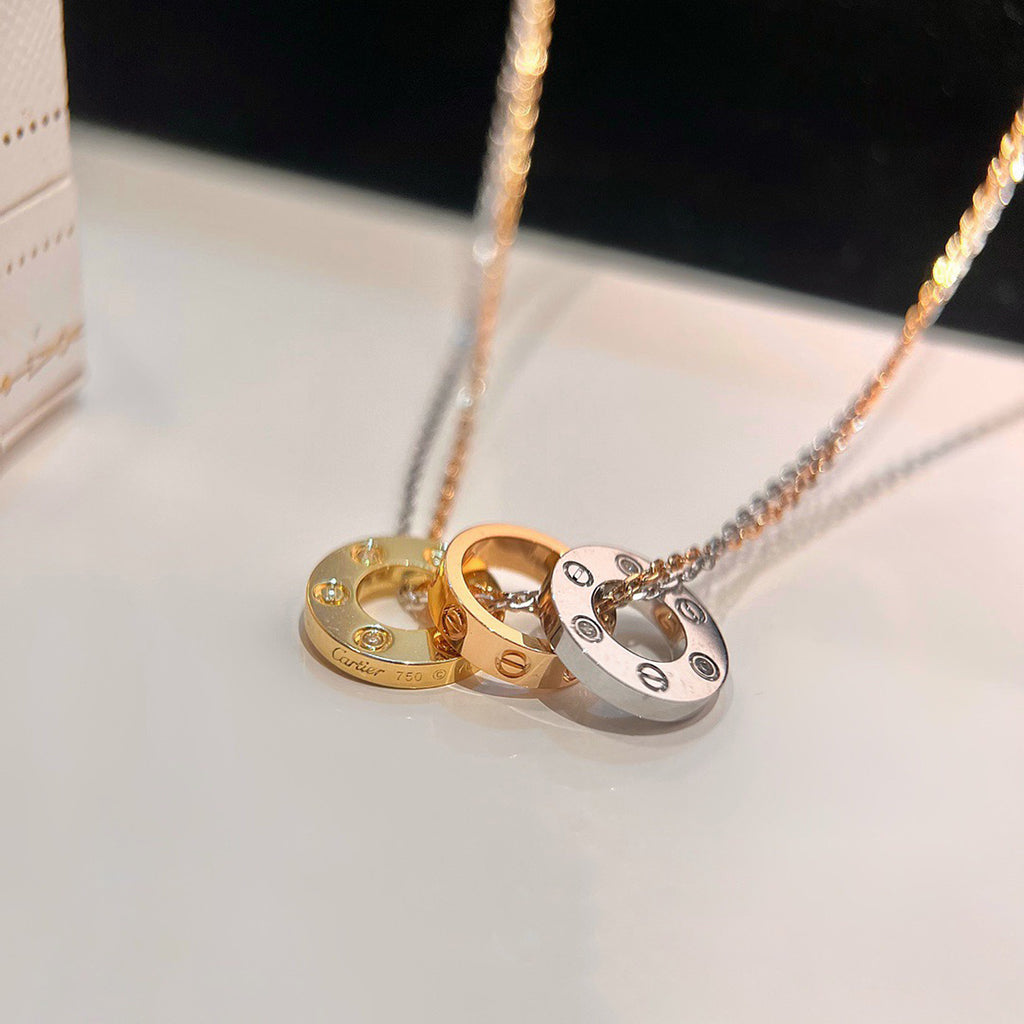 [Triumph Jewelry]LOVE 6 DIAMOND PENDANT NECKLACE