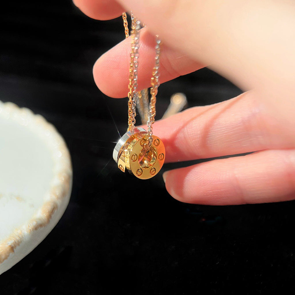 [Triumph Jewelry]LOVE 6 DIAMOND PENDANT NECKLACE