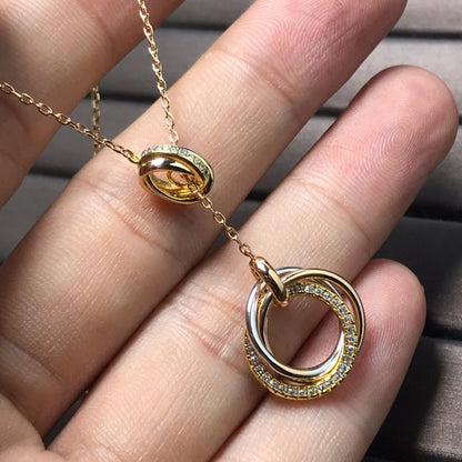 [Triumph Jewelry]TRINITY DIAMONDS NECKLACE