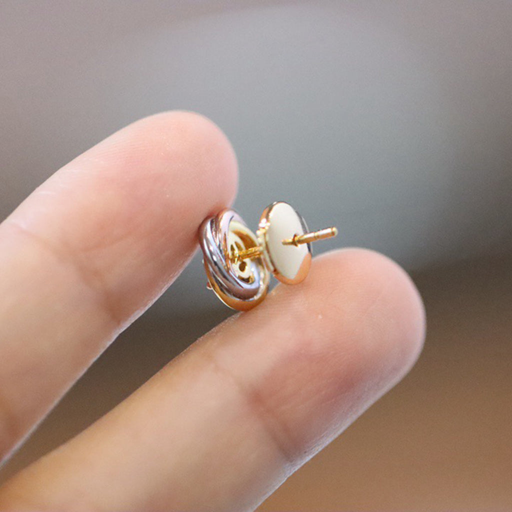 [Triumph Jewelry]TRINITY STUD DIAMOND EARRINGS
