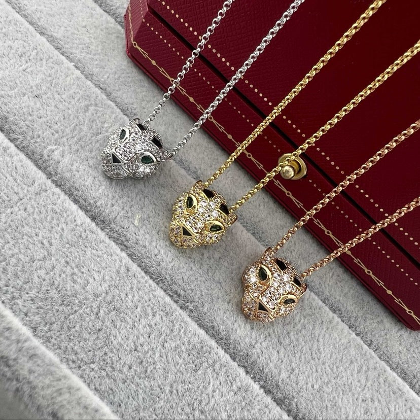 [Triumph Jewelry]PANTHERE FULL DIAMOND NECKLACE