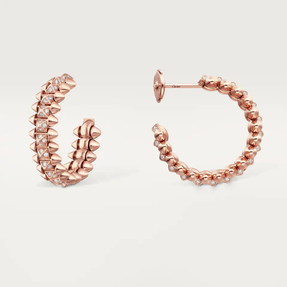 [Triumph Jewelry]CLASH 6.4MM FULL DIAMOND SMALL EARRINGS