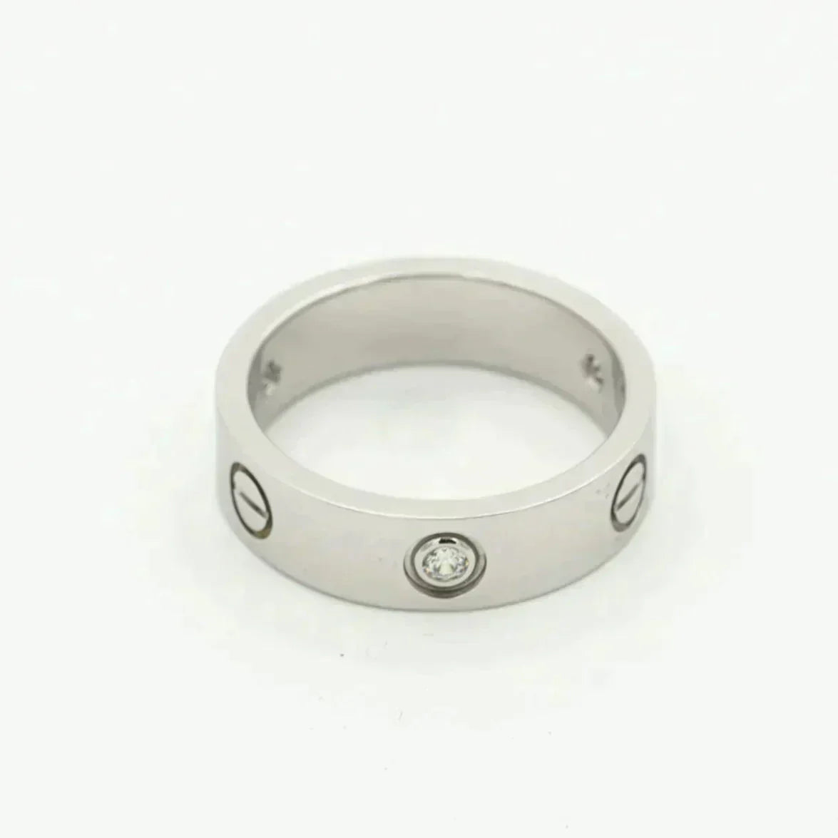 [Triumph Jewelry]LOVE RING 5.5MM 3 DIAMONDS SILVER