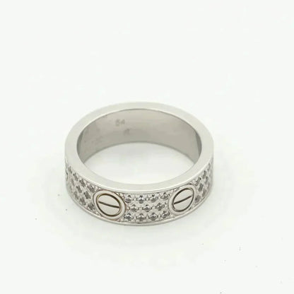 [Triumph Jewelry]LOVE RING 5.5MM DIAMONDS PAVED