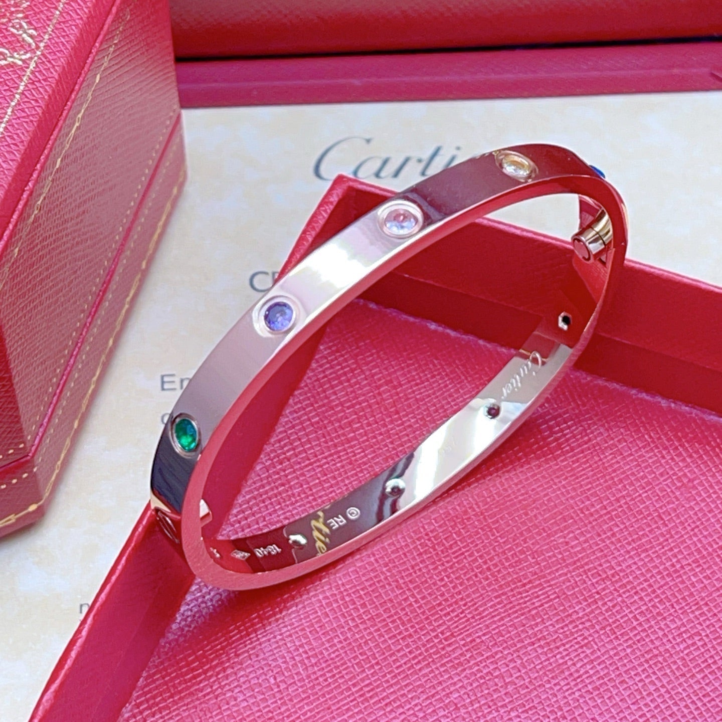 [Triumph Jewelry]2026 RAINBOW LOVE BRACELET 6.1MM  10 DIAMONDS