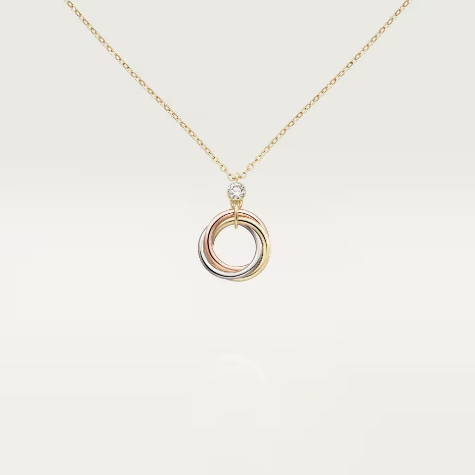 [Triumph Jewelry]TRINITY  NECKLACE 1 DIAMOND