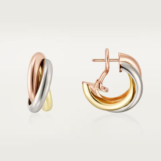 [Triumph Jewelry]TRINITY ON DIAMOND CLASSIC EARRINGS