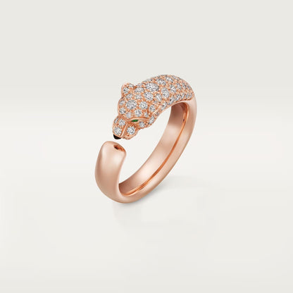 [Triumph Jewelry]PANTHERE HALF DIAMOND SMALL RING