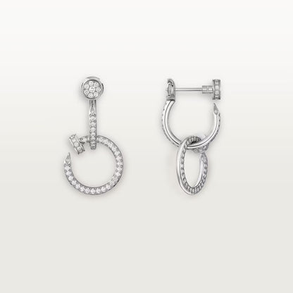 [Triumph Jewelry]JUSTE FULL DIAMOND DOUBLE EARRINGS