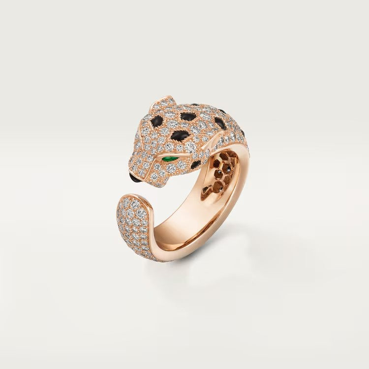 [Triumph Jewelry]PANTHERE SPOTTED FULL DIAMOND MEDIUM RING