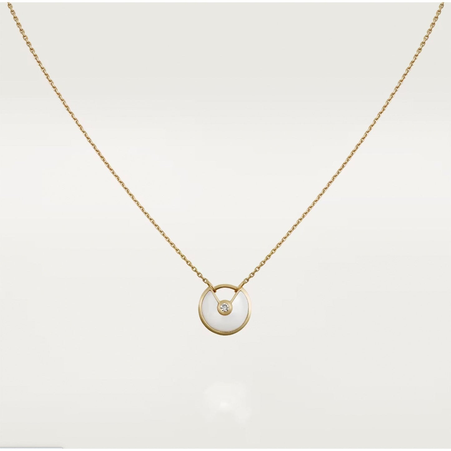 [Triumph Jewelry]AMULETTE ROSE GOLD MOP NECKLACE