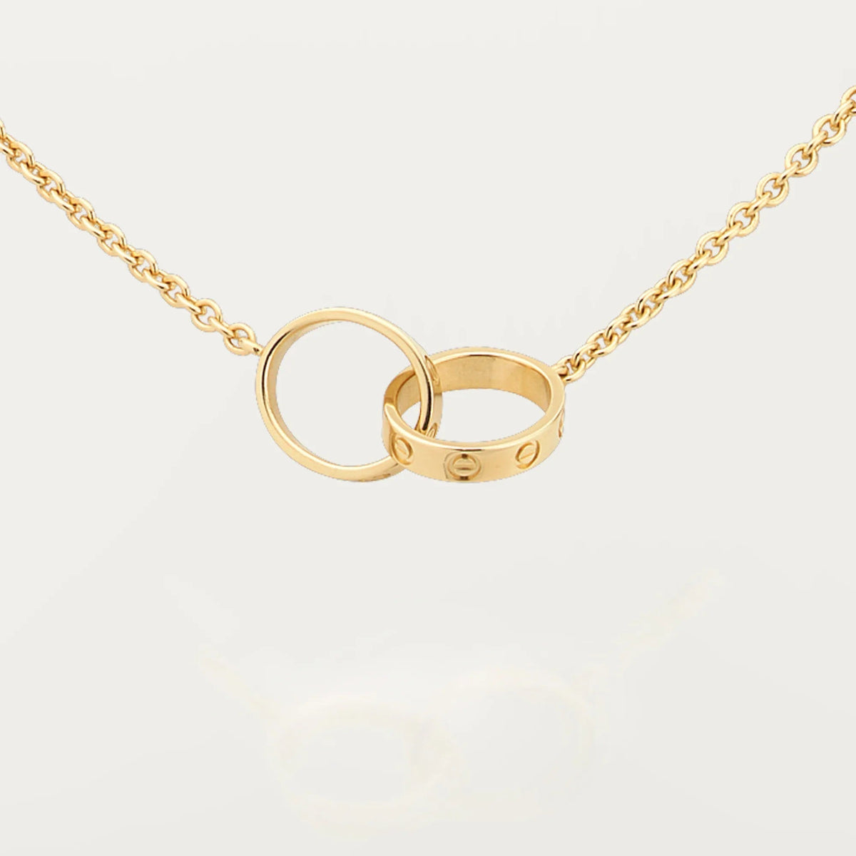 [Triumph Jewelry]LOVE DOUBLE RING NECKLACE