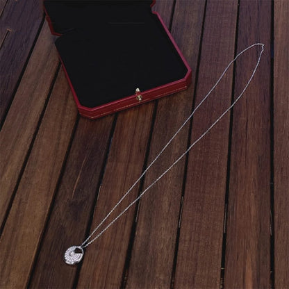 [Triumph Jewelry]AMULETTE SILVER FULL DIAMOND NECKLACE