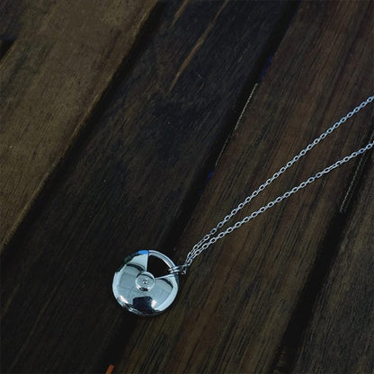 [Triumph Jewelry]AMULETTE SILVER FULL DIAMOND NECKLACE