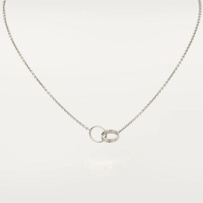 [Triumph Jewelry]LOVE NECKLACE PINK GOLD AND SILVER