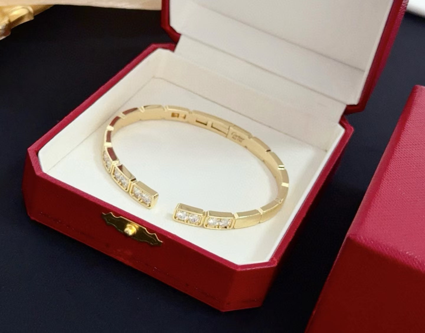 [Triumph Jewelry]LOVE DIAMOND OPEN  BRACELET