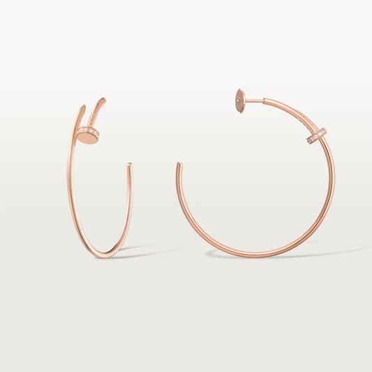[Triumph Jewelry]JUSTE HALF DIAMOND LARGE EARRINGS