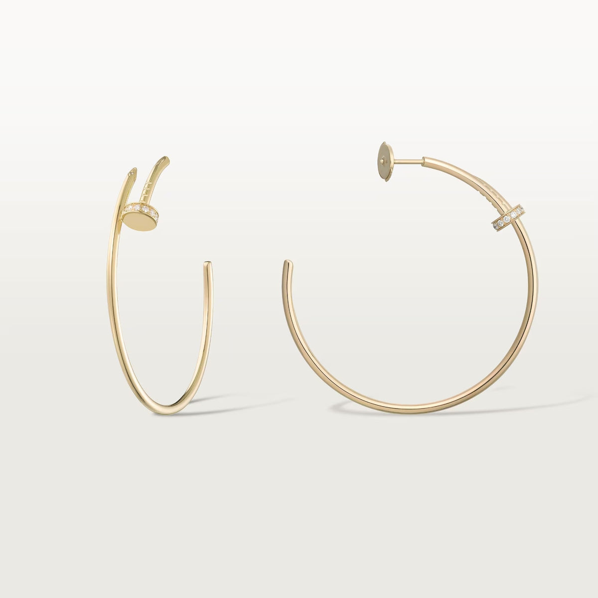 [Triumph Jewelry]JUSTE HALF DIAMOND LARGE EARRINGS