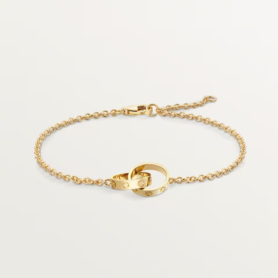 [Triumph Jewelry]LOVE BRACELET DOUBLE RING