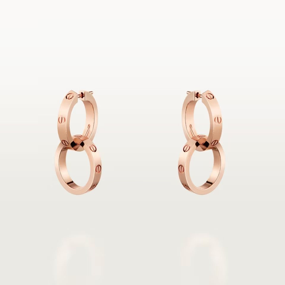 [Triumph Jewelry]LOVE 3.3MM DANGLE EARRINGS