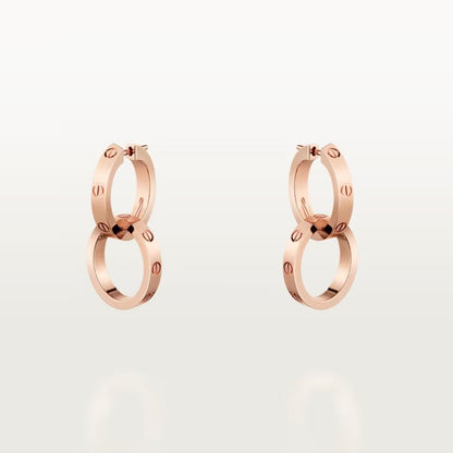 [Triumph Jewelry]LOVE 3.3MM DANGLE EARRINGS