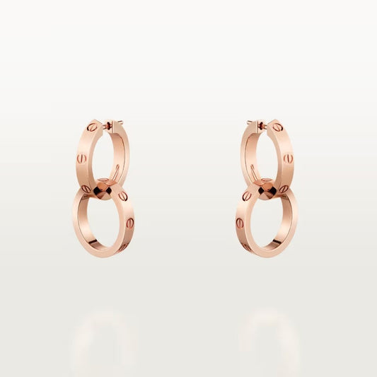 [Triumph Jewelry]LOVE 3.3MM DANGLE EARRINGS