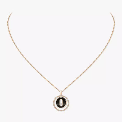 [Triumph Jewelry]Lucky Move Diamond Necklace in Rose Gold and White Mother-of-Pearl