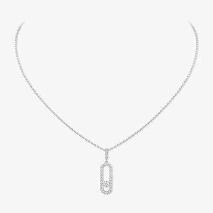 [Triumph Jewelry]Move Uno Diamond Necklace in Rose Gold