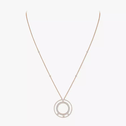 [Triumph Jewelry]Move Romane Long Pave_-Set Diamond Necklace