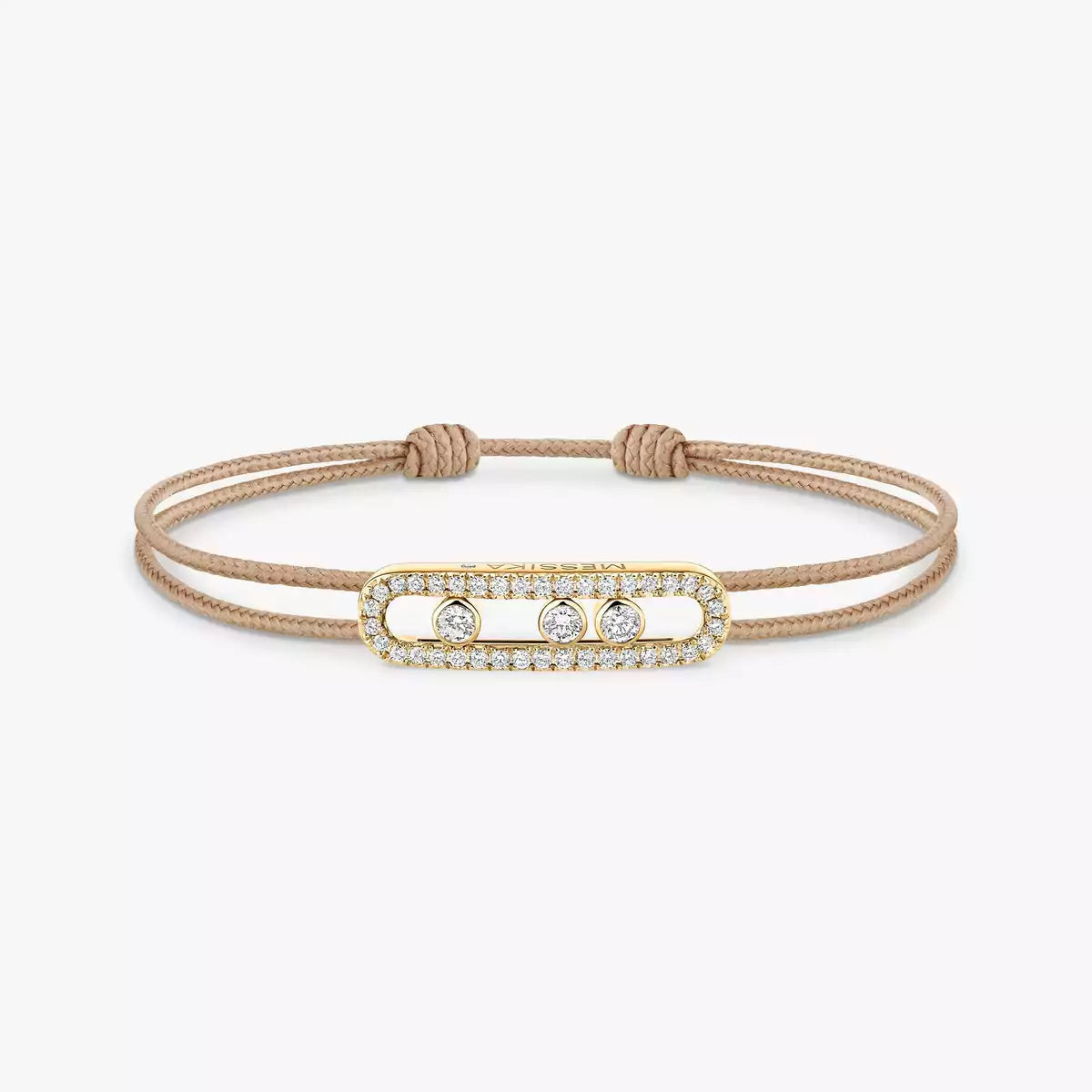 [Triumph Jewelry]MK Care(s) pink cord pavé bracelet