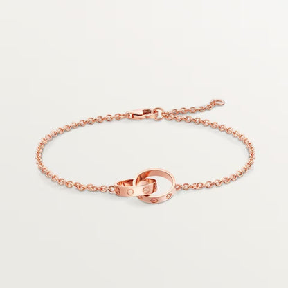 [Triumph Jewelry]LOVE BRACELET DOUBLE RING